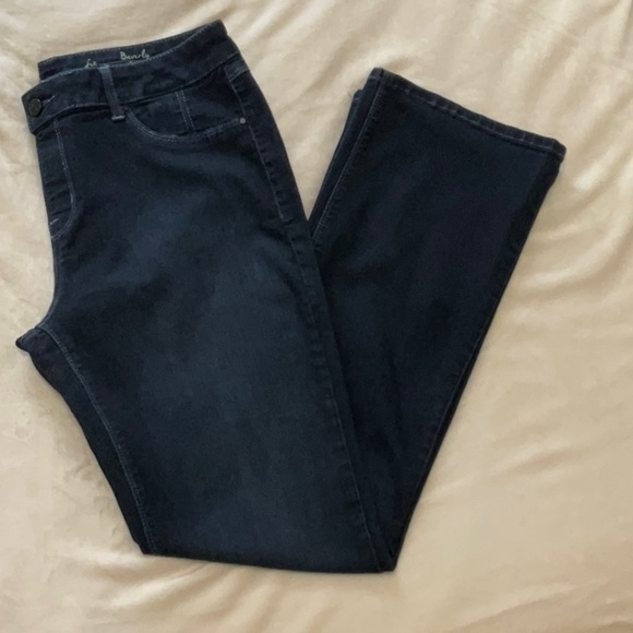 Hot In Hollywood Women’s Beverly Boot Cut Pull On Jeans, Medium, Dark Wash - Picture 1 of 8